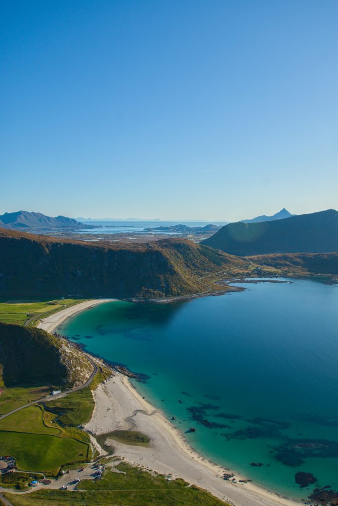Playa Haukland en las Islas Lofoten