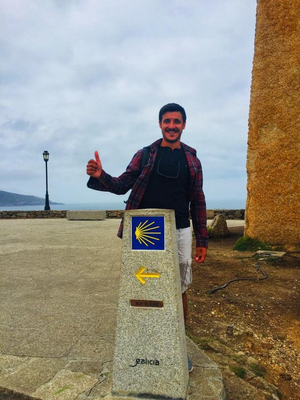 alvaro en camino de santiago